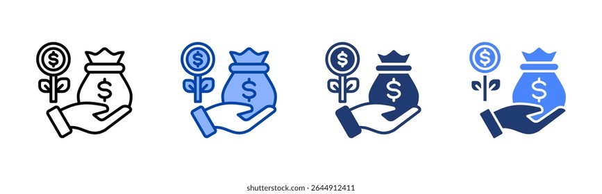 Funding icon sheet multiple style collection