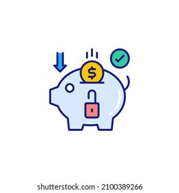 funding icon in vector. logotype