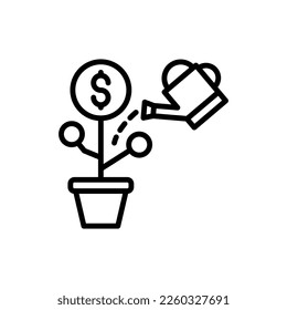 Funding icon in vector. Logotype