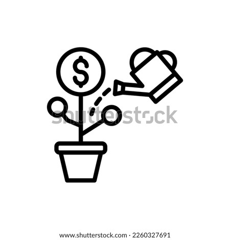 Funding icon in vector. Logotype