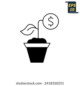 funding icons  symbol vector elements for infographic web