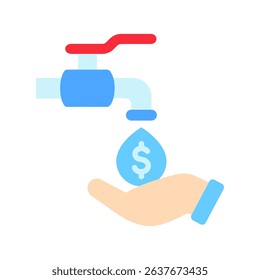 Funding Source mini illustration flat color icon, use for research and development, education, industry, UI, UX kit, app and web development, digital or print.