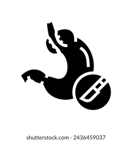 fundoplication surgery glyph icon vector. fundoplication surgery sign. isolated symbol illustration