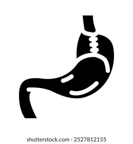 fundoplication surgery glyph icon vector. fundoplication surgery sign. isolated symbol illustration