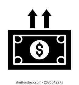 Fundraise Vector Glyph Icon For Personal And Commercial Use.

