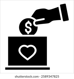 Fundraiser Icon Element For Design