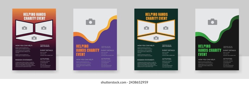 Fundraising Charity Flyer, Donation Banner, Charity flyer template