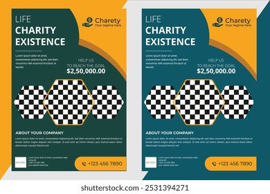 Fundraising Charity Flyer, Donation Banner, Charity flyer template
