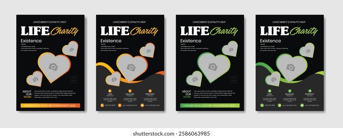 Fundraising Charity Flyer, Donation Banner, Charity flyer template Charity flyer template, Helping Your Charity flyer