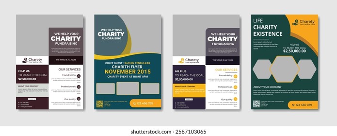 Fundraising Charity Flyer, Donation Banner, Charity flyer template