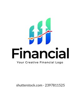 Fundraising Financial And Accounting Logo Design. Financial Advisors Logo Vector Design Inspiration