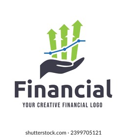 Fundraising Financial And Accounting Logo Design. Financial Advisors Logo Vector Design Inspiration