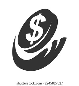 Fundraising Financial Logo template Icon Illustration Brand Identity