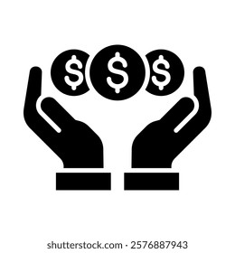 Fundraising Icon Element For Design