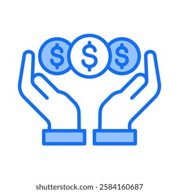 Fundraising Icon Element For Design