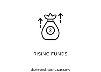 Fundraising icon in vector. Logotype