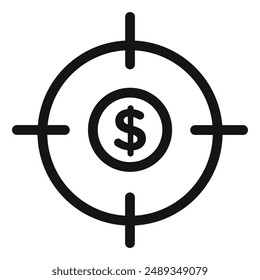Icono de búsqueda de fondos símbolo de Vector o colección de conjunto de signos en contorno blanco y negro