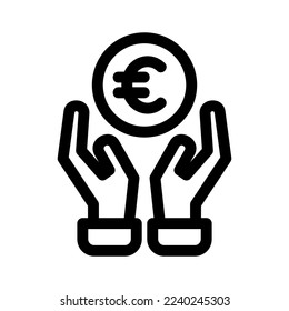 icono de fondos o logotipo símbolo de señas aislado ilustración vectorial - iconos vectoriales de estilo negro de alta calidad

