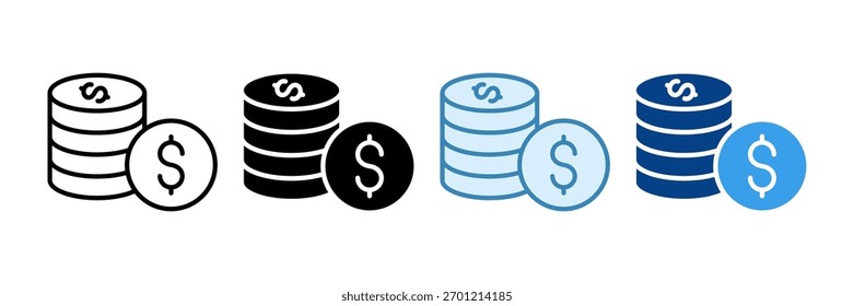 Conjunto de iconos de fondos Colección de estilos múltiples