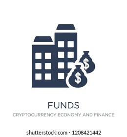 Geldsymbol. Trendy flache Vektorgrafik-Symbol auf weißem Hintergrund aus der Cryptowährungs- und Finanzsammlung, Vektorgrafik kann für Web und Mobile, eps10 verwendet werden