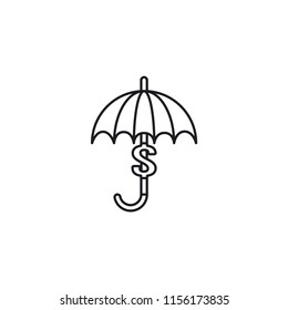 Funds Protection Modern Simple Vector Icon