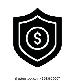 Funds protection Vector Icon which can easily modify or edit
