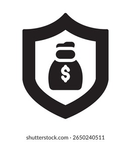 Icono de Vector de protección de fondos que puede modificarse o editarse fácilmente