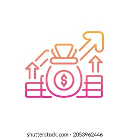 Ilustración de iconos de gradiente vectorial de fondos. archivo EPS 10