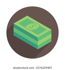 Funds rounded isometric 3D. use for modern concept, print, UI, UX kit, web and app development. Vector EPS 10, related to education, business, finance, investment.