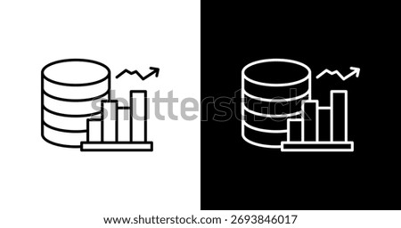 Funds White Icon Set Design
