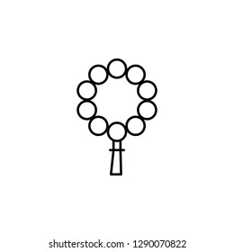 funeral, bead icon. Element of death icon for mobile concept and web apps. Detailed funeral, bead icon can be used for web and mobile