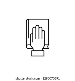 funeral, bible icon. Element of death icon for mobile concept and web apps. Detailed funeral, bible icon can be used for web and mobile
