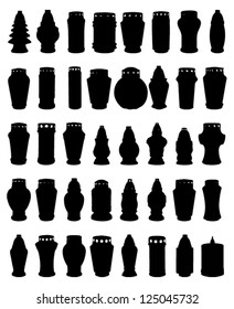 funeral candles and lanterns
