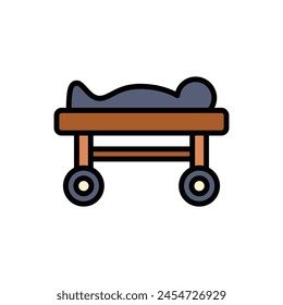 Funeral Corpse Icon Vector Illustration