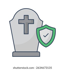 Funeral coverage :Vector Icon which can easily modify or edit

