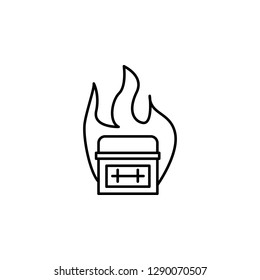 funeral, cremation icon. Element of death icon for mobile concept and web apps. Detailed funeral, cremation icon can be used for web and mobile