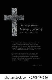 Funeral Death Notice Card Template