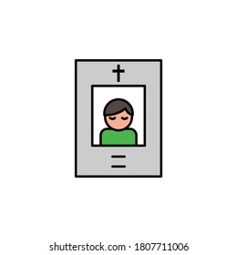 funeral, death, paper outline icon. detailed set of death illustrations icons. can be used for web, logo, mobile app, UI, UX