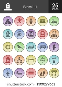 Funeral Filled Icons