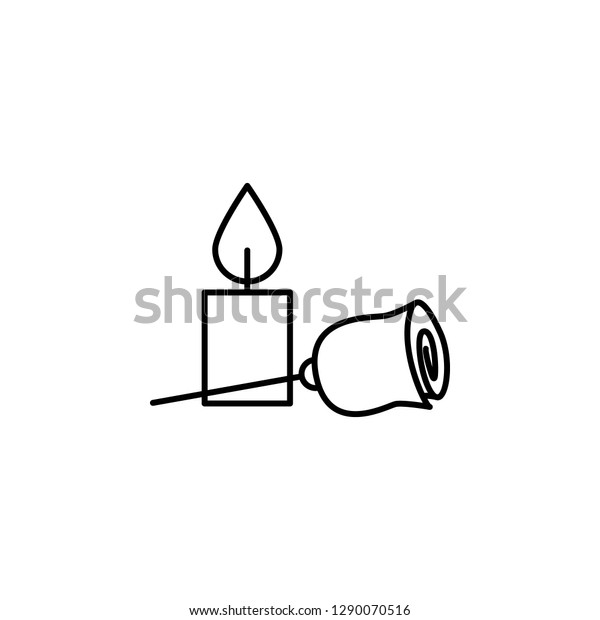 funeral, flower, candle icon. Element of death\
icon for mobile concept and web apps. Detailed funeral, flower,\
candle icon can be used for web and\
mobile