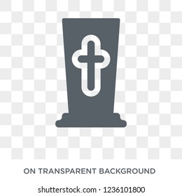 Funeral icon. Trendy flat vector Funeral icon on transparent background from Insurance collection. 