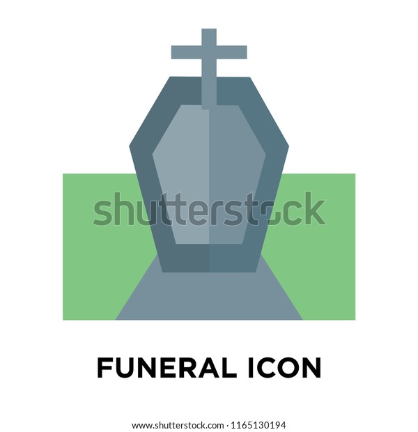 Funeral icon vector isolated on white\
background, Funeral transparent sign , insurance\
symbols