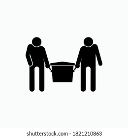Funeral Icons. Burial Symbol as a Simple Vector Sign for Website Design, Presentation or Application.