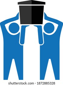 Funeral Icons. Burial Symbol as a Simple Vector Sign for Website Design, Presentation or Application