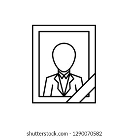 funeral, memorial icon. Element of death icon for mobile concept and web apps. Detailed funeral, memorial icon can be used for web and mobile