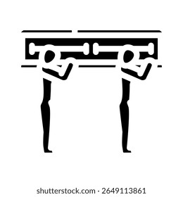vetor de ícone de mortalidade da procissão funeral. sinal de mortalidade da procissão funeral. ilustração de símbolo isolado