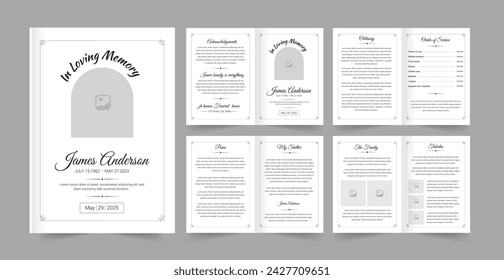 Funeral Program Funeral Program Template 