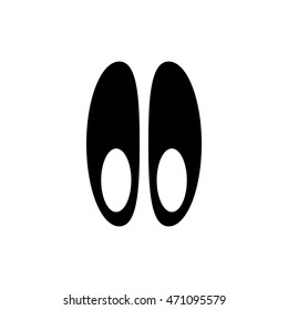 Funeral shoes icon in simple style on a white background