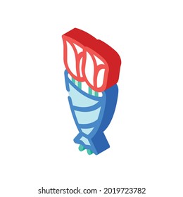 funeral two flowers isometric icon vector. funeral two flowers sign. isolated symbol illustration