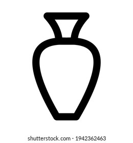 Funeral urn icon isolated vector illustration. High quality black style vector icon